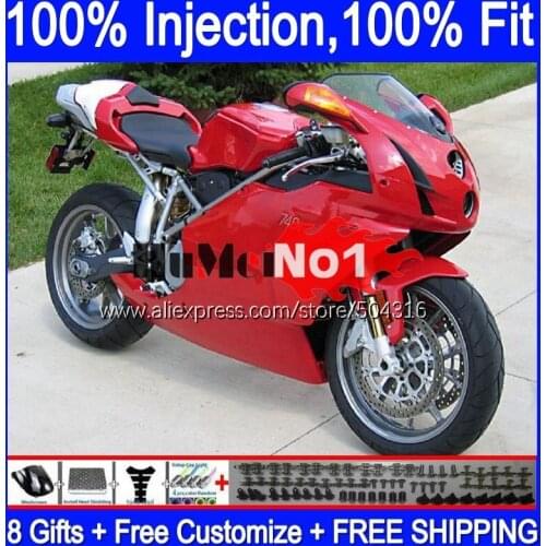 OEM Bodywork For DUCATI 749 999 S R 749R 999R Body 123MC.44 749-999 2005 2006 749S 999S factory red 05 06 Injection Fairing kit