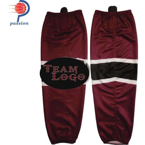 Wholesale custom print polyester bulk sublimation ice hockey socks with high quality