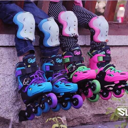 Original FREESTYLE FS-SL Adjustable Kid Inline Skates 4 Wheels Kids Roller Skating Shoes EUR size 28-39 Slalom Sliding Patines