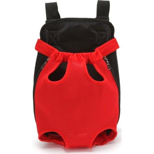 Portable Foldable Mesh Pet Carrier Dog Backpack Breathable Bag Dog Cat Large Capacity Outdoor Travel Carrier Double Shoulder Bag