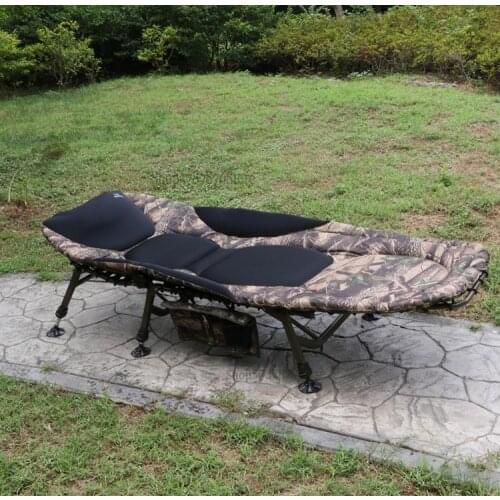 Field folding bed single bed portable simple lunch break bed office home nap camp bed light recliner