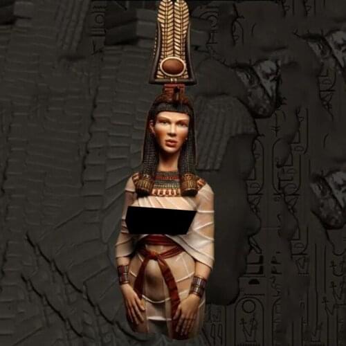 Self-assembled New Unassembled 1/10 ancient woman warrior bust Resin Figure Unpainted Model Kit