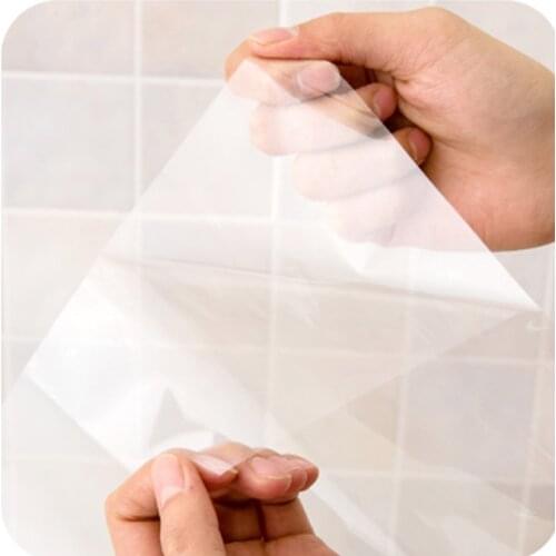 Transparent/Aluminum Foil Oil Separation Wall Stickers Room Decoration Kitchen Ceramic Tile Furniture Protection Heat-resistant