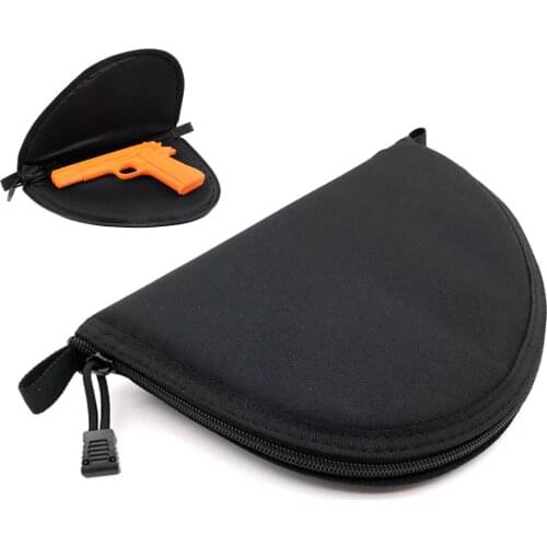 Tactical Hand Gun Bag Portable Black Revolver Airsoft Rug Gun Carry Holster Storage Case for All Compact Subcompact Pistols