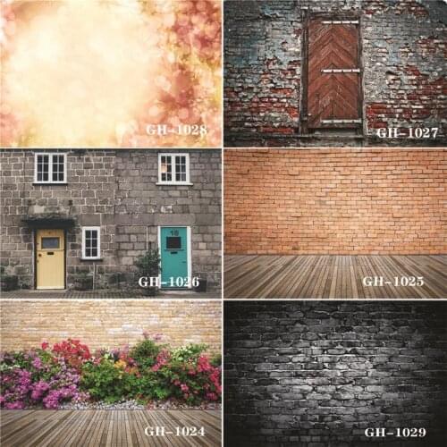 Vinyl Custom Photography Backdrops Prop Wall and plank Theme Photography Background #0203