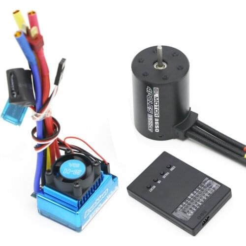 3650 3900KV Brushless Motor & Waterproof 25A 35A 45A 60A 80A 120A Brushless ESC with Program Car Combo for RC Car RC Boat Part