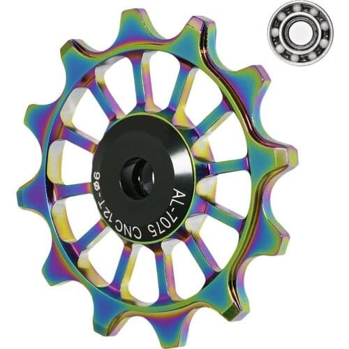 Cycling Bicycle Parts Mountain Road Bike Aluminum Alloy 12T Rear Derailleur Guide Wheel Cycling Accessory