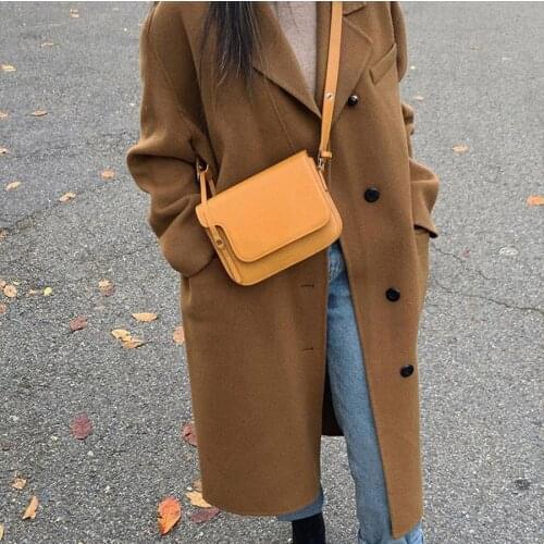 Women Bags New Luxury Brand Flap Handbags Leather Fashion Small Square Bag Simple Hasp Shoulder Messenger Bag Bolsa De Hombro