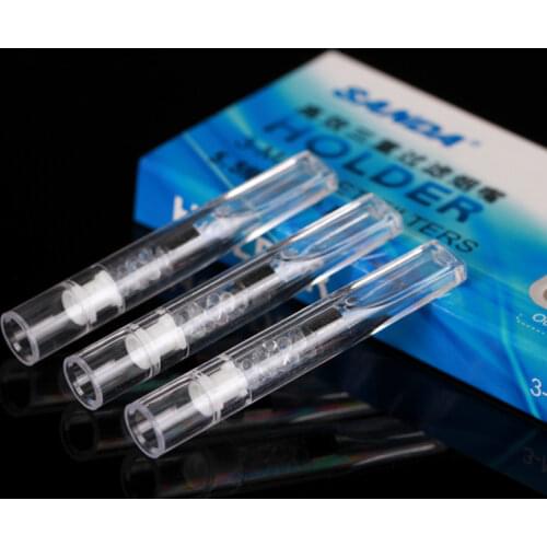 10 filters Of Pack Reduce Tar And Nicotine Cigarette Filters Disposable Cigarette Holder For 5.2mm Slim Woman Cigarette sd8602