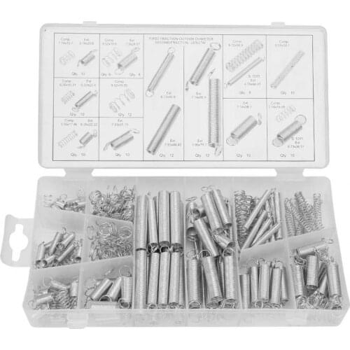 200pcs/Set Extension Tension Compression Spring Assortment Metal Springs Kit Galvanized steel