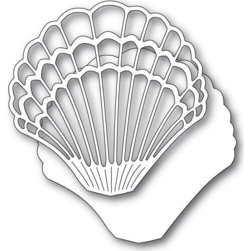 2021 AliliArts Metal Cutting Dies scallop shell diy Scrapbooking Photo Album Decorative Embossing PaperCard Crafts Die
