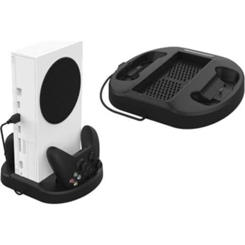 3 USB Hub Extension Vertical Stand For Xbox Series S Console Cooling Fan And Dual Charging Dock For Xbox Series S Controller