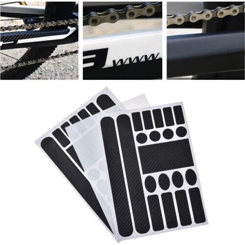 FIRECLUB 5pcs Mountain Bike Anti-scratch Sticker Bicycle Chain Protection Sticker Cycling Frame Protector Protective Film