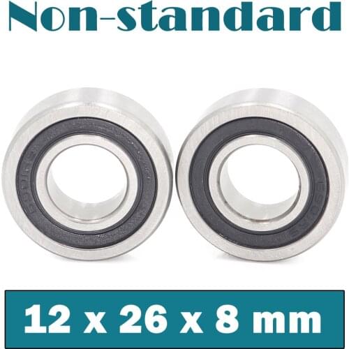 6000/12 2RS Non-standard 12268 Ball Bearings 12*26*8 mm ABEC-1 ( 2 Pcs ) Bearing