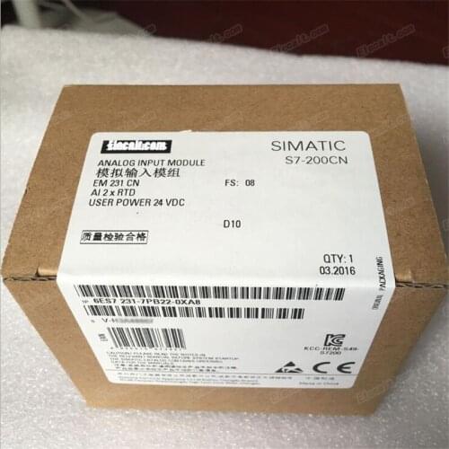 6ES7231-7PB22-0XA8 S7-200CN Analog Module EM 231 PLC Module 6ES7 231-7PB22-0XA8 6ES72317PB220XA8 free shipping