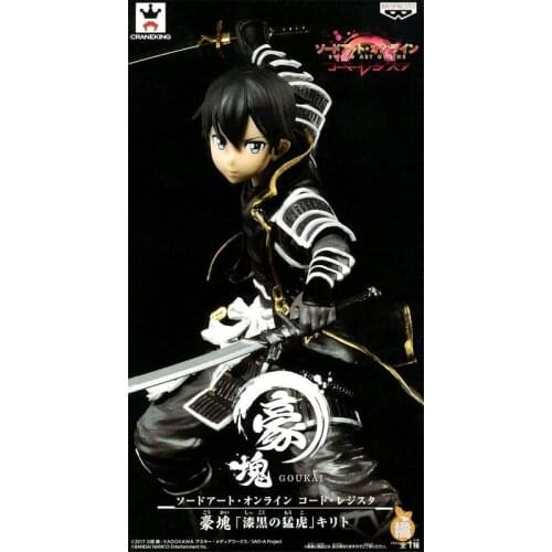 BANDAI Banpresto SAO Sword Arthritis Online Kirito Black Tiger Anime Toys Figure