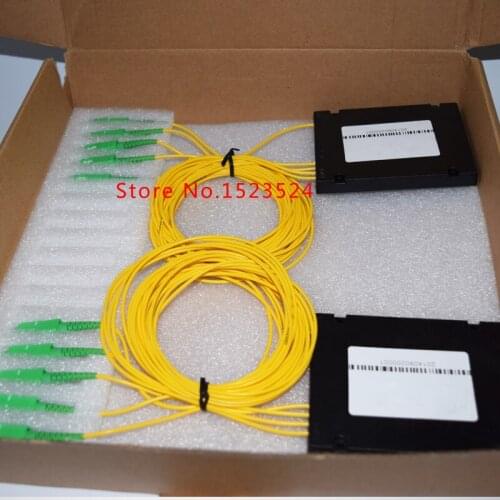 Free Shipping GPON EPON 1x4 ABS Box PLC Splitter Module 1*4 SC/APC Fiber Optical PLC Splitter