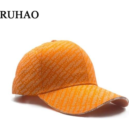 Brand fashion unisex baseball cap fox embroidery man woman cotton Visor Dad hats breathable Snapback Cap