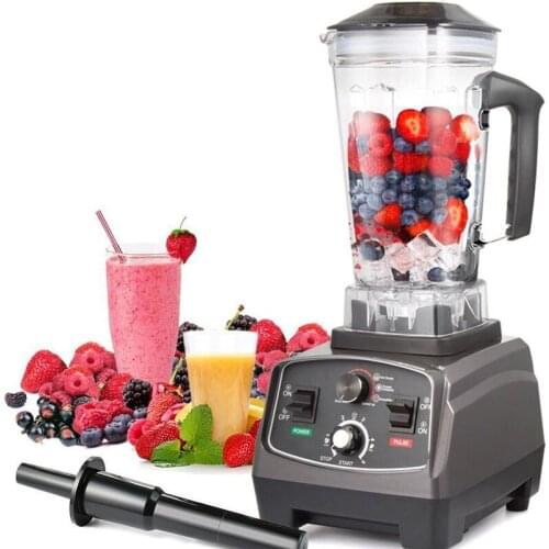 Free Commercial Grade Timer Blender Mixer Heavy Duty Automatic Fruit Juicer Food Processor Ice Crusher Smoothies 2200W