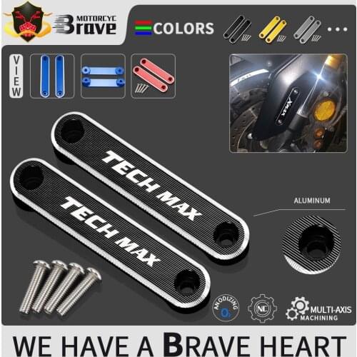 Fast shipping XMAX300 XMAX400 TECHMAX Front Axle Copper Plate Fender Decorative Cover For YAMAHA XMAX 300 400 TECH MAX 2020