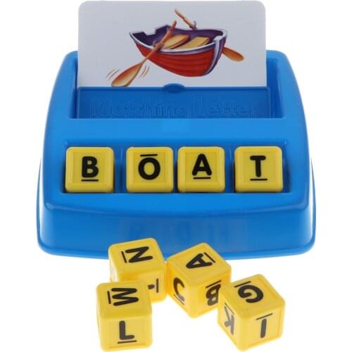 Preschool Educational Learning Matching Letter Game,Alphabet Letter Word Spelling Game Spell Words Board Game for 3 Years & Up