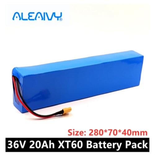 36V Battery 10S3P 20Ah XT60 42V 18650 Lithium Ion Battery Pack for E-bike Electric Car Bicycle Motor Scooter 350W 500W +20A BMS