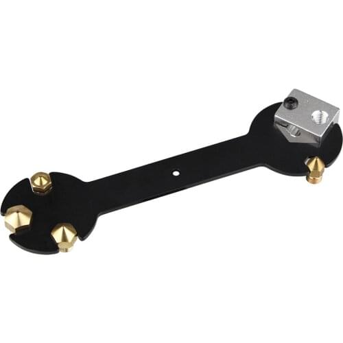 Nozzle Wrench 5 IN 1 Wrench Stay 6mm to 20mm Steel Spanner Wrench Flat For E3D MK8 MK10 Nozzle tool 3D Printer Parts