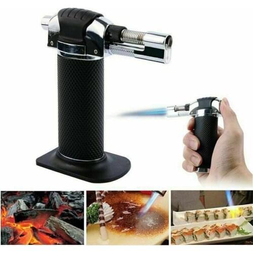 Gas Adjustable Flame Butane Micro Torch Refillable Gas Cigar Lighter Ignition Blow Torch For Outdoor Barbecue Soldering Torch
