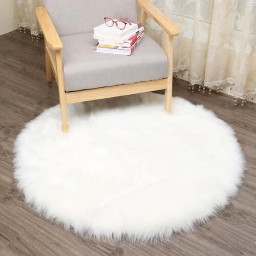 Artificial Sheepskin Rug livingroom fur carept Warm Hairy Carpet Soft faux wool round carpet Chair Cover Seat tapete para sala