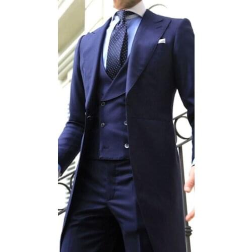 Handsome Groomsmen Wool blend Groom Tuxedos Mens Wedding Dress Man Jacket Blazer Prom Dinner (Jacket+Pants+Tie+Vest) A102