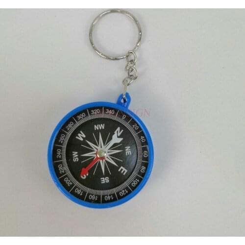 Creative compass keychain childrens toys exploration compass outdoor mens practical physics toy explorer toys