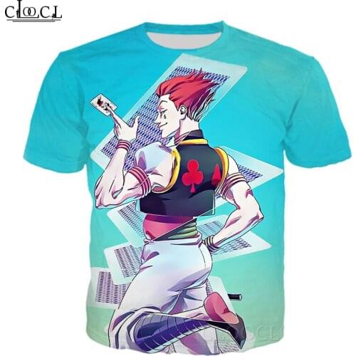 CLOOCL Fashion Men T-shirts Anime JoJo Bizarre Adventure Plus Size T Shirt 3D Print Summer Unisex Tee Tops