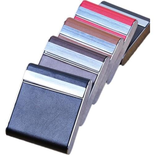 Fashion Woman Stainless Steel Cigarette Case Box Business Cigarette Pouch Smoking Accessories