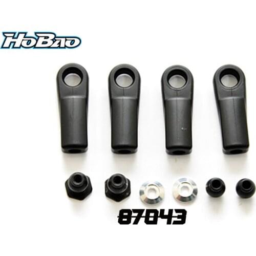 Original OFNA/HOBAO RACING 87043 Rear Upper Arm Ball End 7.8mm/ L36.5, 4PCS for 1/8 HYPER 7 TQ / PBS BUGGY