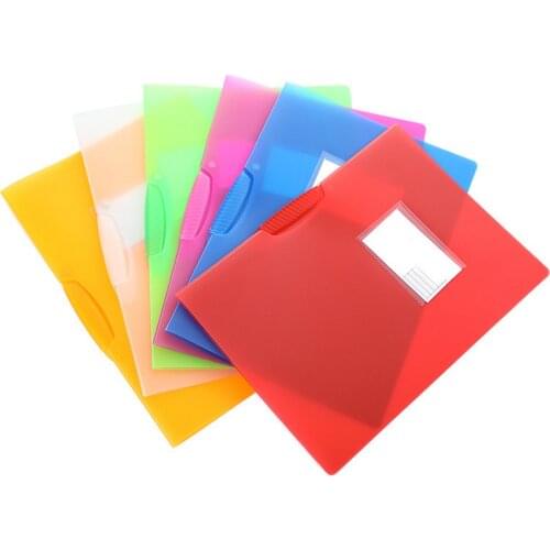 6PCS Folders Matte Transparent Document File Organizers with Rotating Buckle for Home Office School A4 Letter Size Files