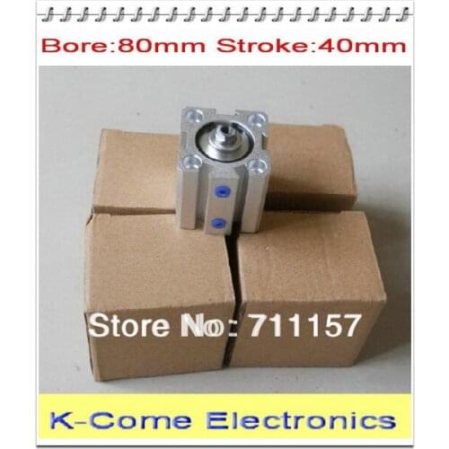 Pneumatic Compact Air Cylinder 80mm Bore 40mm Stroke SDA 80*40 80-40