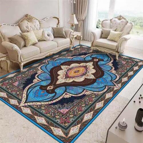 Polyester American Style Carpets For Living Room Bedroom Area Rugs Classical Home Decorate Soft Carpet House Anti-Slip Floor Mat
