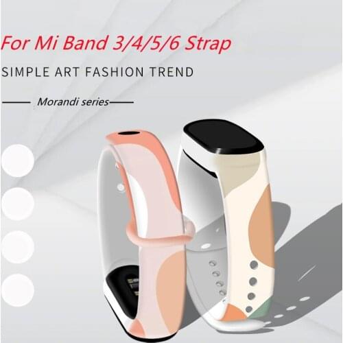 For Xiaomi Mi Band 3 4 5 6 Strap Replacement Wrist Straps Bracelets Silicone Watch Band for Xiaomi MI Band 4 5 6 Wristband Strap