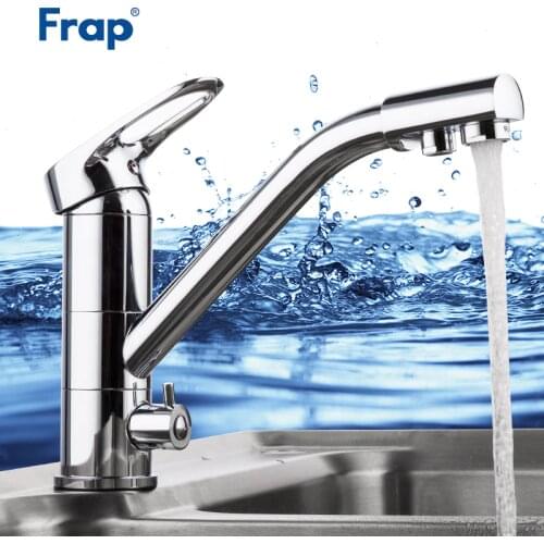 FRAP Kitchen Faucet new 360 rotation modern kitchen sink faucet mixer tap faucet saving water chrome plated deck mounted tapware