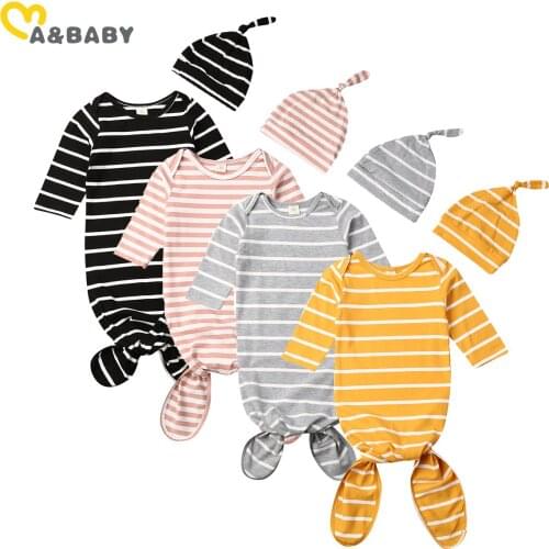 Ma&Baby 0-6M Newborn Infant Baby Sleeping Bags Striped Swaddle Wrap Envelope Blanket Striped Swaddling Wrap Sleep Sack