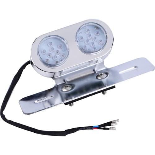 Universal Motorcycle Motorbike Round LED Tail Light Lens For ATV Cruiser Buggy