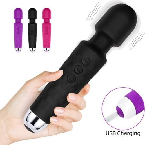 AV Vibrator Sex Toys for Woman G Spot Massager Powerful Magic Wand Clitoris Stimulator vibrating Dildo Female Sex Products