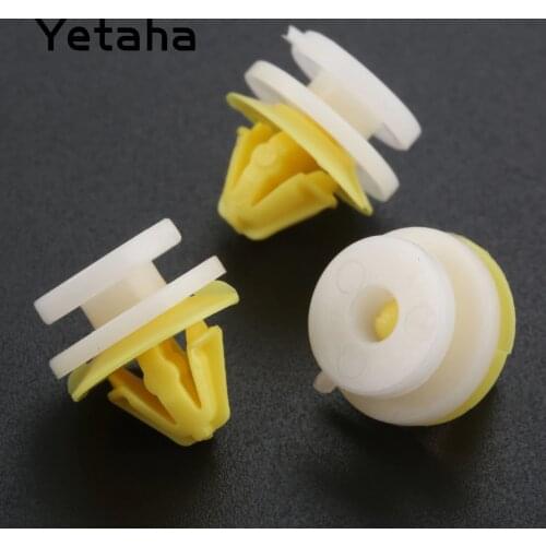 Yetaha 50Pcs Car Interior Inner Door Card Trim Panel Plastic Clips Rivets For Clio Megane Scenic Twingo Auto Fastener