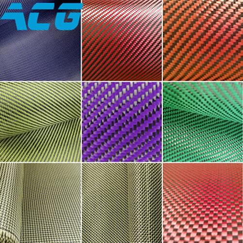 10m/lot Kevlar carbon fiber hybrid fabric
