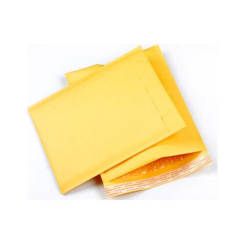 10 Pcs/set Yellow kraft paper Bubble Paper Envelopes Gifts Package Mailers 90X130mm