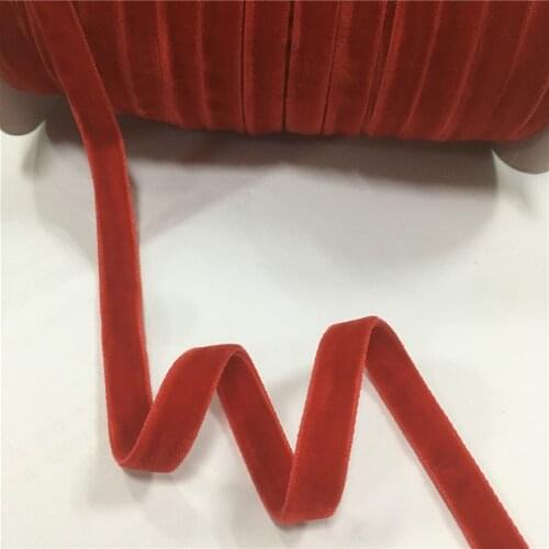 9mm Red Double Sided Nylon Velvet Ribbon Velour Ribbons Webbing Diy Accessories