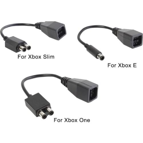 For Microsoft Xbox 360 to Xbox Slim/One/E AC Power Adapter Cable Converter Game Accessories Power Cable Adapter for Xbox 360