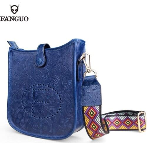 Genuine Leather Womens Sling Bag Handmade Shoulder Bag Portable Crossbody Messenger Bag For Ladies Small Square Bags
