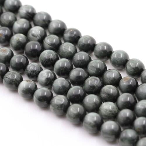 Natural Stone Bead Eagle Fashion Eye Gray Tiger Beads Round Smooth 6 mm 8 mm 10 mm 12 mm For DIY Jewelry Making Supplies