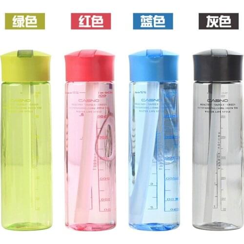 Water bottle Sports outdoor water cup fitness drinking cup car scale straw cup water+bottles termos mug